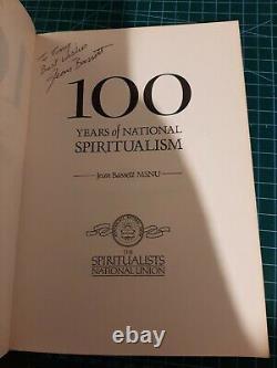 100 Years of National Spiritualism Jean Bassett Book 1990 personalised signed