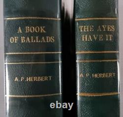 1921 1952 / 10 Books by A. P. Herbert / 1st Editions / 1 book signed by Author