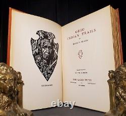 1933 SIGNED LIMITED EDITION OHIO INDIAN TRAILS Frank Wilcox ILLUSTRATED Book