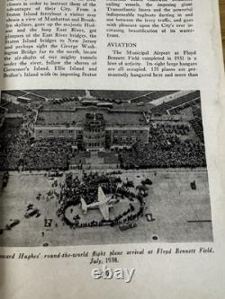1939 New York Advancing Book Signed 1st Edition World's Fair Edition Rare