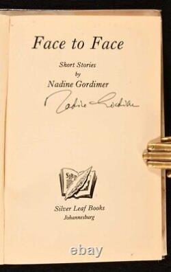 1949 Nadine Gordimer Face to Face Short Stories First Edition Signed