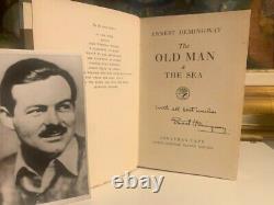 1952 Signed by Ernest Hemingway Book The Old Man the Sea with COA First Edition