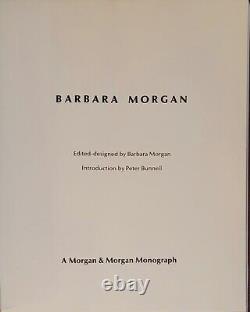 1972 signed Barbara Morgan First Edition Book Peter Bunell withreceipt