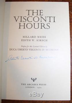 1973 The Visconti Book of Hours Signed Ltd Edition Zaehnsdorf Vellum Binding