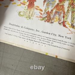 1978 Author Signed Oh, Were They Ever Happy! Book by Peter Spier 1st Edition 2nd