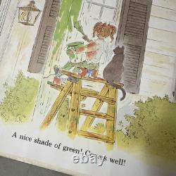 1978 Author Signed Oh, Were They Ever Happy! Book by Peter Spier 1st Edition 2nd