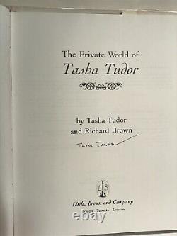 1992 The Private World of Tasha Tudor 1st edition SIGNED victorian children book