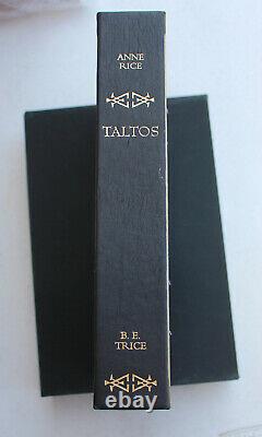 1999 Anne Rice Taltos Signed Limited Edition Book 1st Edition Presentation Copy