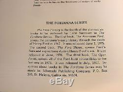 1st EDITION SIGNED LORIN SORENSEN FORDIANA FORD 5 BOOK SET