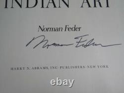 1st Edition 1965 American Indian Art By Norman Feder Book Signed By Author