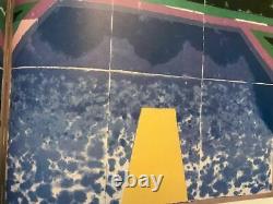 2 DAVID HOCKNEY SIGNED PAPER POOLS Limited Edition'80 Swimming + Sketch Book 82