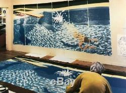 2 DAVID HOCKNEY SIGNED PAPER POOLS Limited Edition'80 Swimming + Sketch Book 82