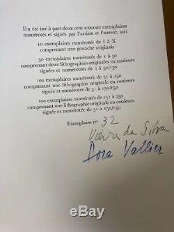 2 Signed Original Lithographs By Maria H Vieira Da Silva & Limited Edition Book