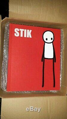 2 × hand signed Stik book, 1× doodled + one blue poster both unread 1st editions