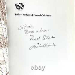 2006 Indian Baskets of California Book First Edition Signed by Ralph Shanks