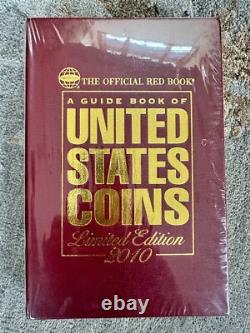 2010 Limited Edition Leather (1,500)Red Book Coins Signed by Ken Bressett-SEALED