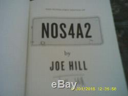 2013 1st Edition Signed By Joe Hill Nos4a2 Hc Book Very Fine Condition Authentic