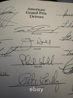 25 Driver Signed Edition American Grand Prix Racing Book