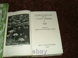 3 x BB 1st edition books, fishing angling carp barbel pike 1 x signed