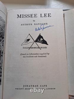 4 first & early edition, 2 signed, Arthur Ransome Books, dust jackets, unclipped