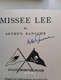 4 first & early edition, 2 signed, Arthur Ransome Books, dust jackets, unclipped