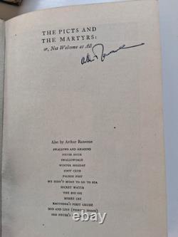 4 first & early edition, 2 signed, Arthur Ransome Books, dust jackets, unclipped