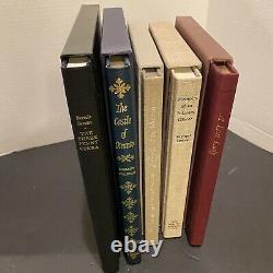 5 Book Lot Limited Editions Club Signed Numbered Slipcase First Edition Set LEC