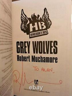 8x Robert Muchamore, 8 Signed, 7 1st Edition book series Cherub & Henderson Boys