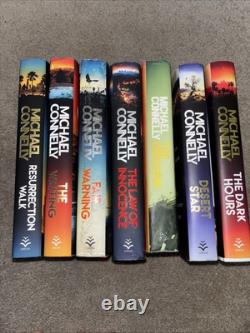 8x all Signed Michael Connelly HB Books Bosch Ballard Haller