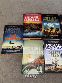 8x all Signed Michael Connelly HB Books Bosch Ballard Haller