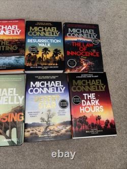 8x all Signed Michael Connelly HB Books Bosch Ballard Haller