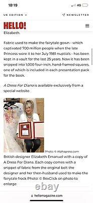 A Dress for Diana Ltd Edition Princess Diana signed book re wedding dress