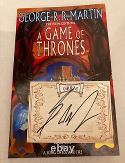 A Game of Thrones Preview Edition + Laid in Book Plate Signed George RR Martin