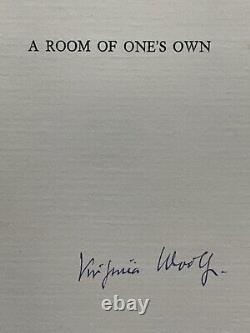 A Room of One's Own / Virginia Woolf 1929 Signed 1st Edition Book #'d Rare