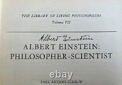 ALBERT EINSTEIN SIGNED BOOK, First Edition (1949), GFA COA & LOA