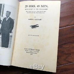AMELIA EARHART Hand Signed 1st Edition of 20 Hrs. 40 Mins. Autograph Book