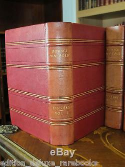 ANTIQUE LIMITED EDITION Book Set HORACE WALPOLE Only 100 Made ART DECO BINDINGS