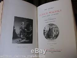 ANTIQUE LIMITED EDITION Book Set HORACE WALPOLE Only 100 Made ART DECO BINDINGS