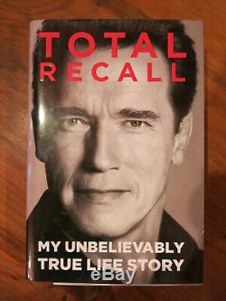 ARNOLD SCHWARZENEGGER Signed TOTAL RECALL Autobiography Book 1st Edition 2012