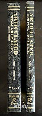 ARTICULATED STEAM LOCOMOTIVES OF NORTH AMERICA RRP £165+ Signed. Vol 1 and 2