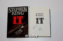 AUTHOR STEPHEN KING SIGNED IT 1ST/1ST EDITION PRINTING BOOK withCOA HC MOVIE 1986