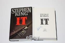 AUTHOR STEPHEN KING SIGNED IT 1ST/1ST EDITION PRINTING BOOK withCOA HC MOVIE 1986
