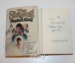 AUTHOR STEPHEN KING SIGNED THE SHINING 1ST/1ST EDITION PRINTING BOOK R49 withCOA