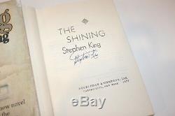 AUTHOR STEPHEN KING SIGNED THE SHINING 1ST/1ST EDITION PRINTING BOOK R49 withCOA