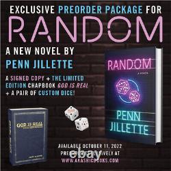 AUTOGRAPHED Penn Jillette SIGNED Book RANDOM Limited Edition Chapbook and Dice