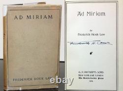 Ad Miriam by Frederick Houk Law Book SIGNED Autograph First Edition 1st DJ Poems