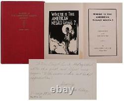 African American Uplift Book Chicago Thomas Kirksey First Edition 1930s Signed