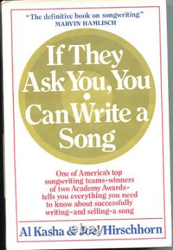 Al Kasha Joel Hirschhorn Oscar Winner Composer Signed Autograph 1st Edition Book