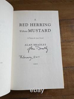 Alan Bradley Flavia De Luce Red Herring Without Mustard Signed 1st Edtn Book