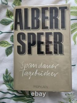 Albert Speer Signed Book Spandau Diaries German Edition